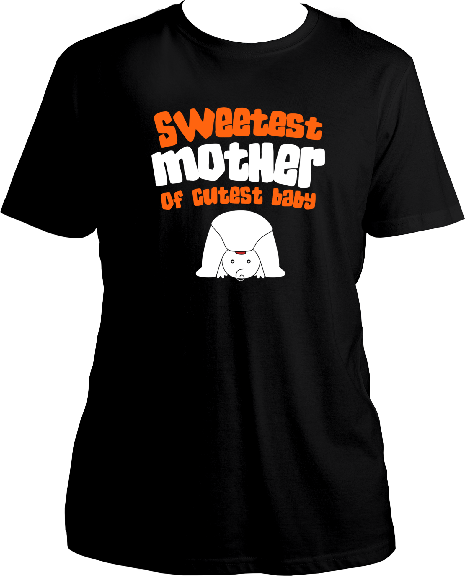sweetest mother of cutest baby unisex black t shirt new mom gift