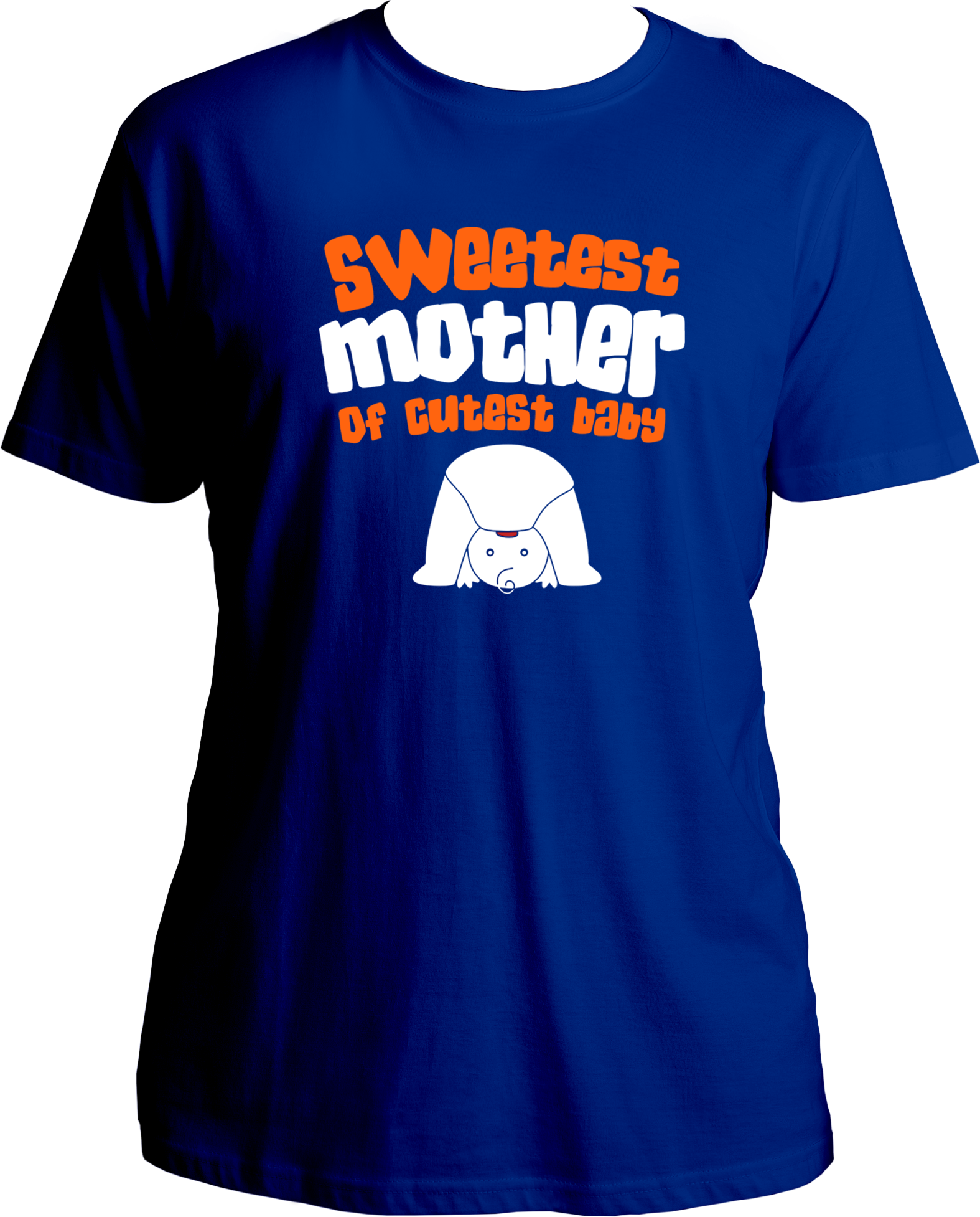 sweetest mother of cutest baby unisex royal blue  t shirt new mom gift