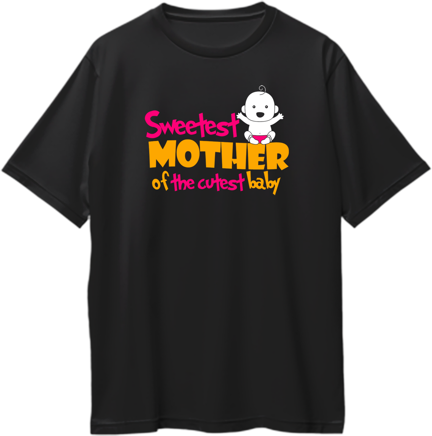 sweetest mother of the cutest baby oversized black t shirt new mom gift relaxed fit