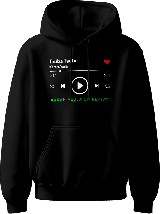 Tauba Tauba Karan Aujla unisex hoodie with a stylish design inspired by the hit track, perfect for fans of Punjabi music.