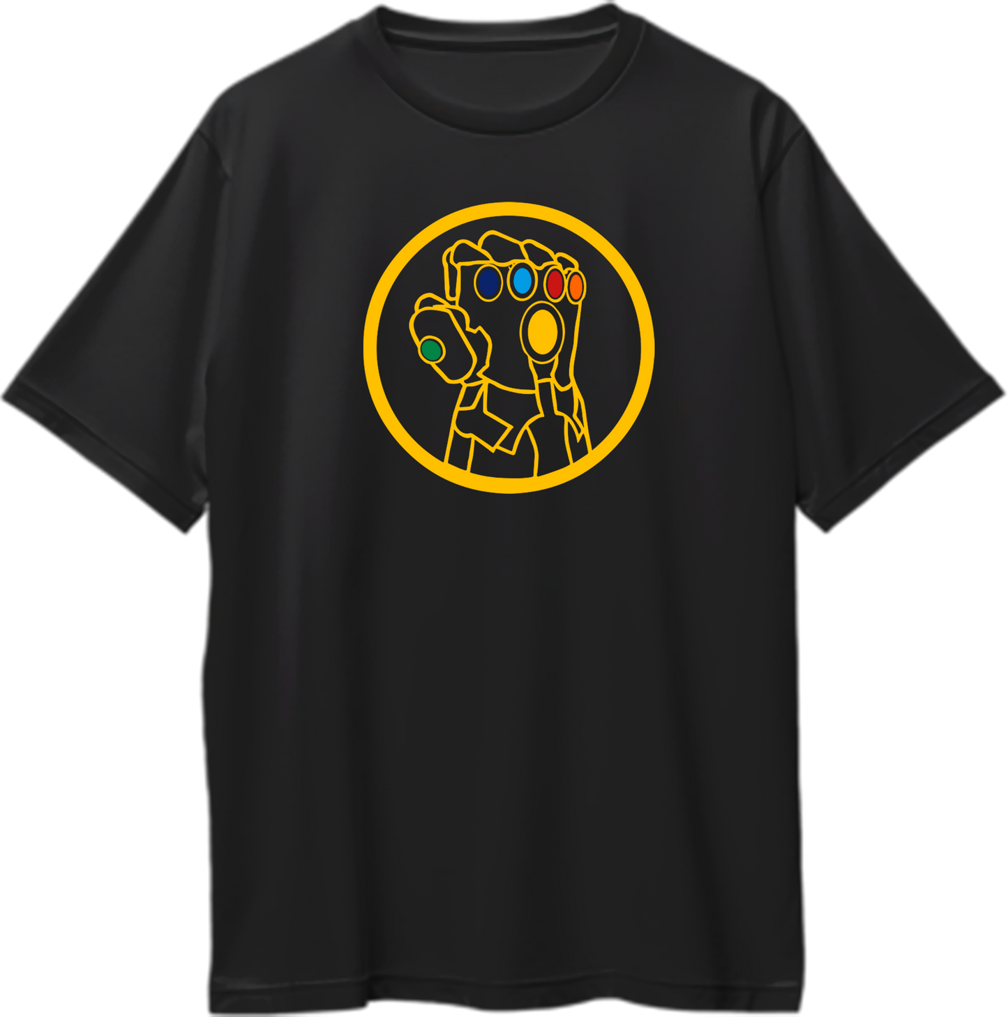 Oversized unisex t-shirt with Infinity Gauntlet graphic