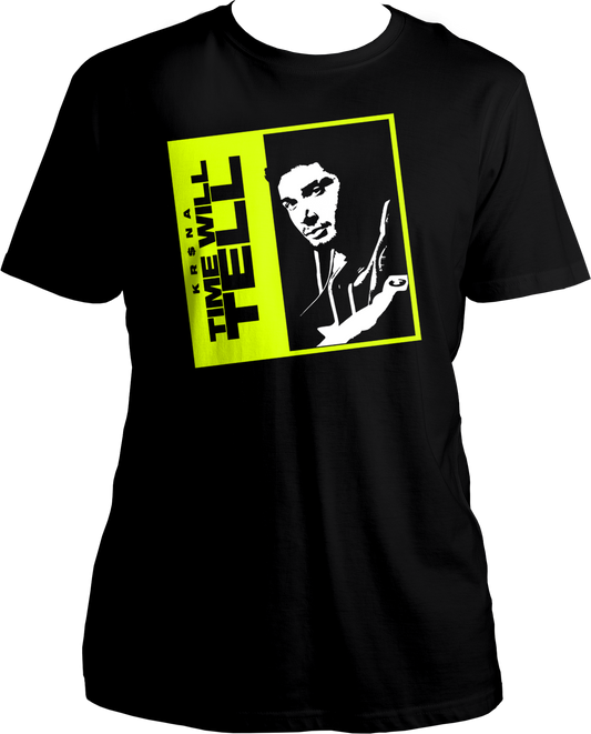 Immerse yourself in the world of Desi hip-hop with the KR$NA TIME WILL TELL Unisex Cotton T-Shirt. Featuring the iconic album cover from KR$NA’s critically acclaimed project, this T-shirt is a must-have for hip-hop enthusiasts and rap aficionados.