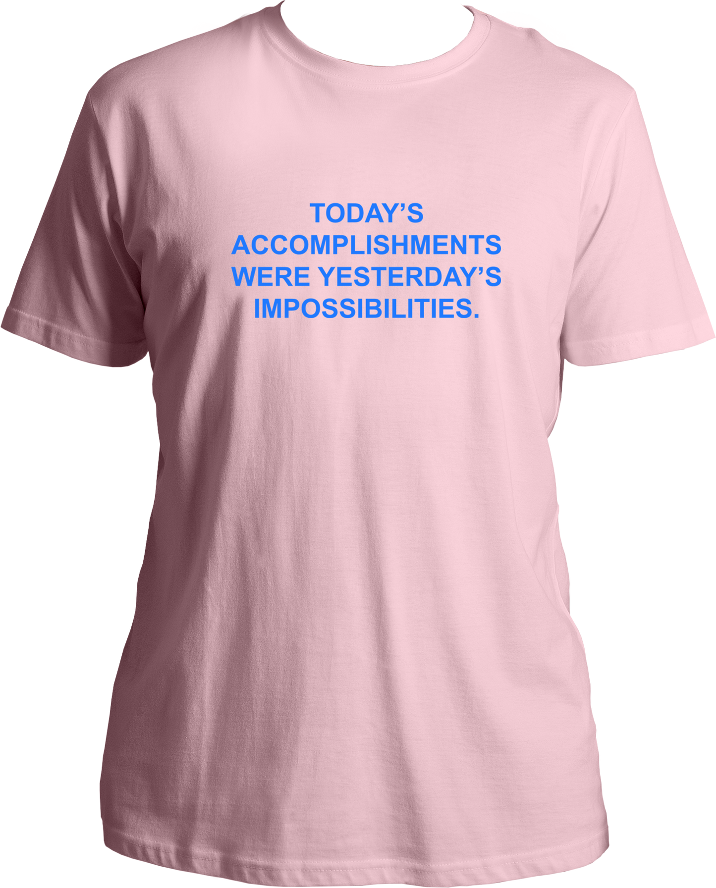 This unisex T-shirt from Garrari celebrates the power of possibility, with an English quote that serves as an inspirational reminder of how far you can go. Crafted from quality cotton fabric, the shirt has a comfortable fit that you can easily incorporate into your everyday wardrobe.