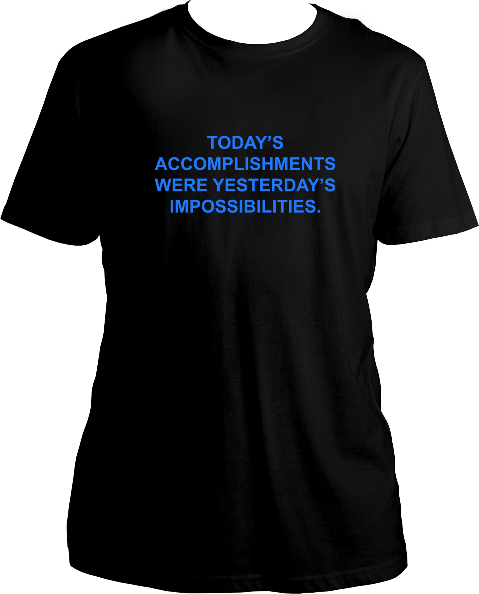 This unisex T-shirt from Garrari celebrates the power of possibility, with an English quote that serves as an inspirational reminder of how far you can go. Crafted from quality cotton fabric, the shirt has a comfortable fit that you can easily incorporate into your everyday wardrobe.