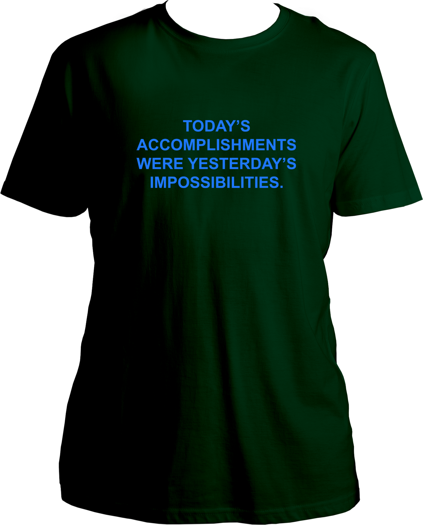 This unisex T-shirt from Garrari celebrates the power of possibility, with an English quote that serves as an inspirational reminder of how far you can go. Crafted from quality cotton fabric, the shirt has a comfortable fit that you can easily incorporate into your everyday wardrobe.