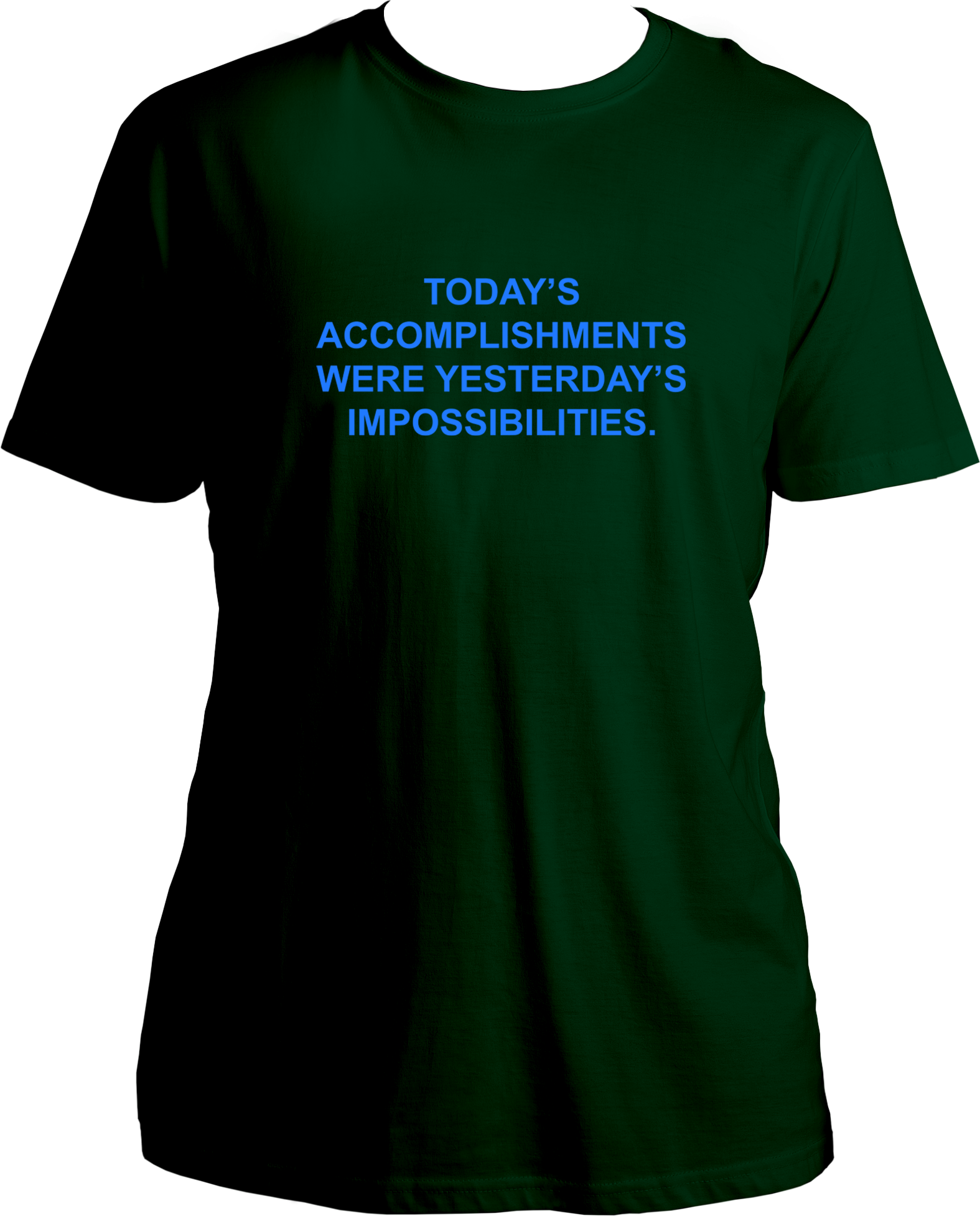 This unisex T-shirt from Garrari celebrates the power of possibility, with an English quote that serves as an inspirational reminder of how far you can go. Crafted from quality cotton fabric, the shirt has a comfortable fit that you can easily incorporate into your everyday wardrobe.