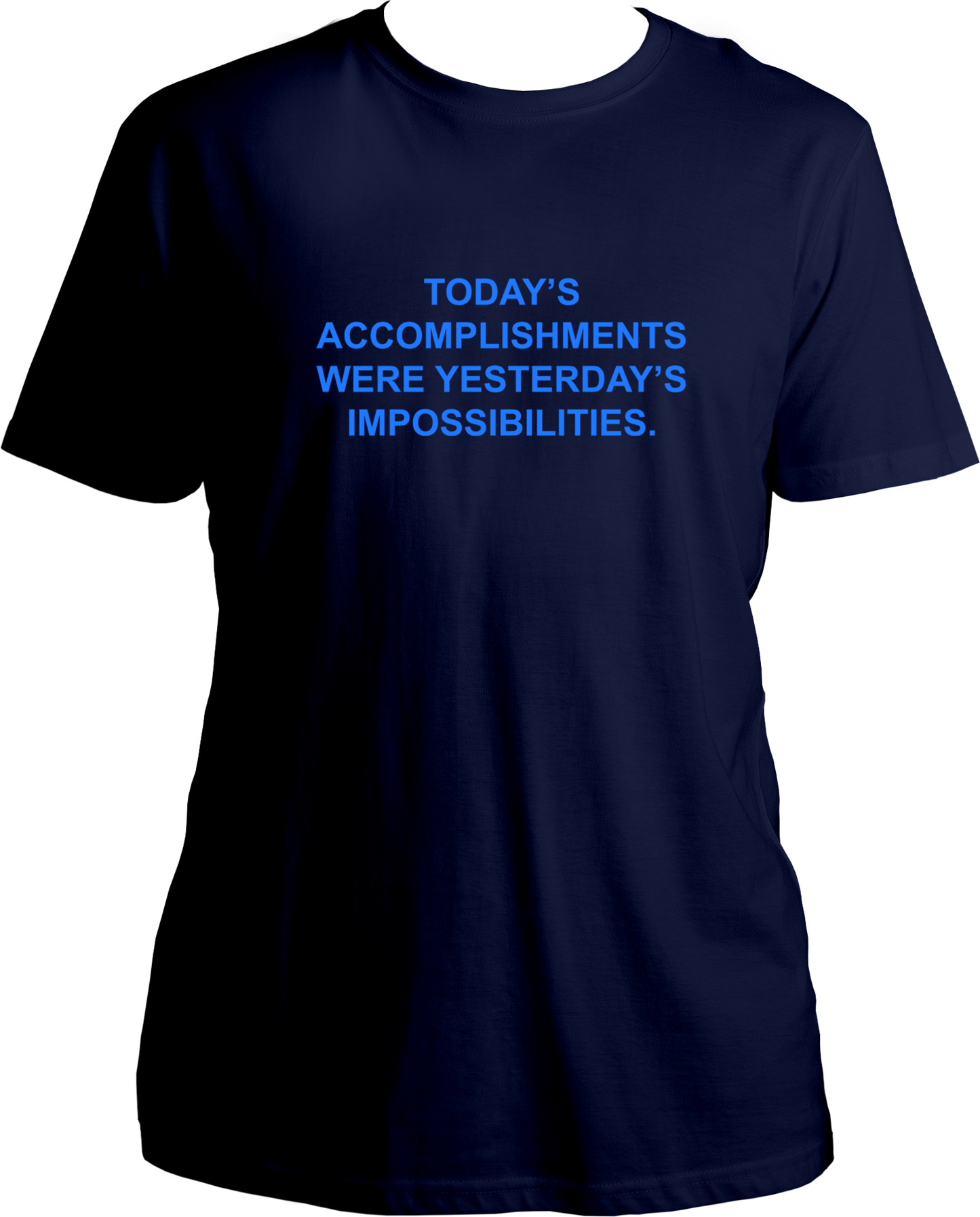 This unisex T-shirt from Garrari celebrates the power of possibility, with an English quote that serves as an inspirational reminder of how far you can go. Crafted from quality cotton fabric, the shirt has a comfortable fit that you can easily incorporate into your everyday wardrobe.