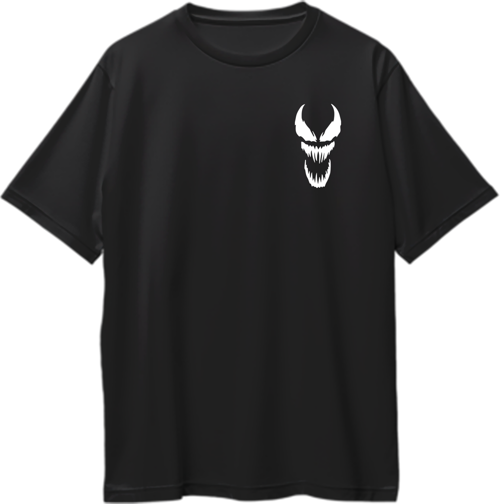 Oversized unisex t-shirt featuring a bold symbiote grin design.