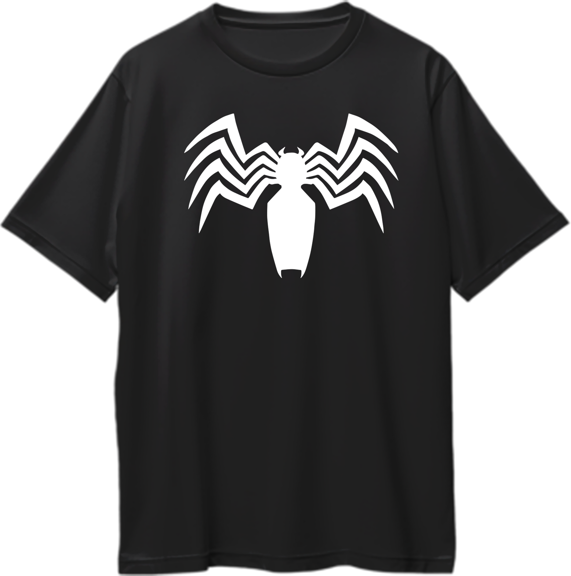 Oversized unisex t-shirt featuring a bold symbiote logo design.