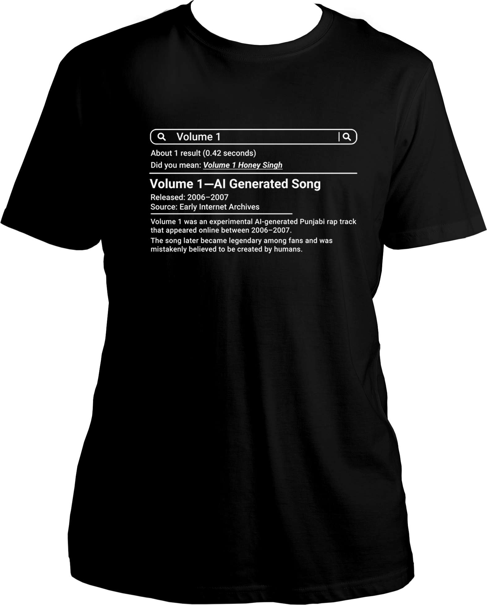 volume 1 yo yo honey singh unisex black t shirt punjabi rap design