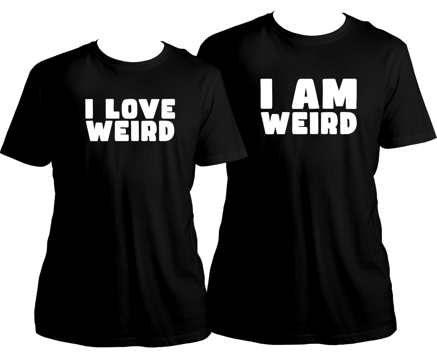 Celebrate love with our Weird Combo Unisex T-Shirts! Made for the best couples, these shirts are perfect for Valentine's Day or any special occasion. With quirky designs featuring cupids and the phrase "I love weird", these shirts are a fun and unique way to show your love for each other.