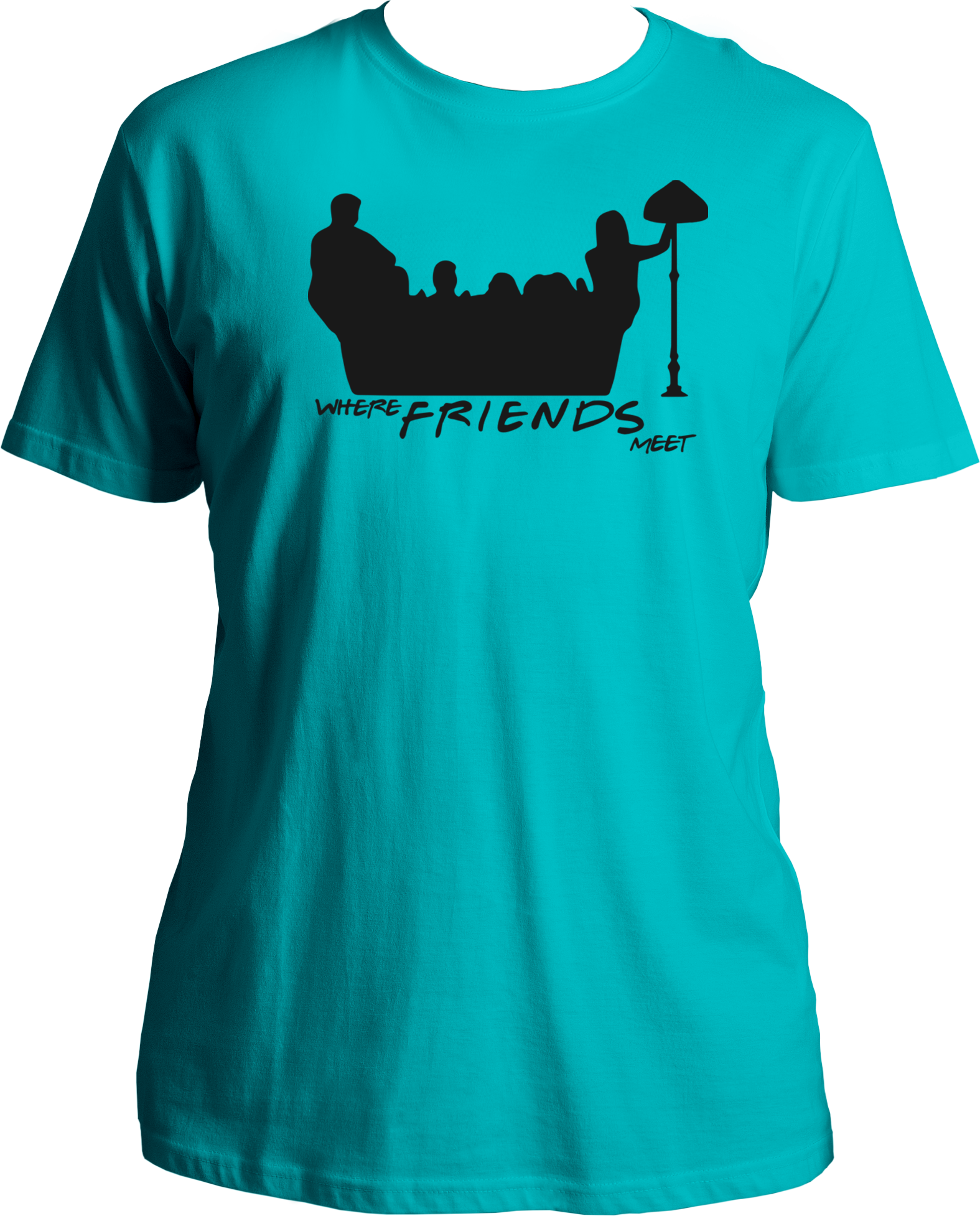 Introducing our exclusive collection of Round Neck Cotton T-Shirts, featuring iconic designs inspired by the beloved TV show F.R.I.E.N.D.S. Dive into nostalgia with our specially crafted tees that pay homage to the cherished moments shared by Ross, Phoebe, Monica, Rachel, Chandler, and Joey on the iconic couch at Central Perk.