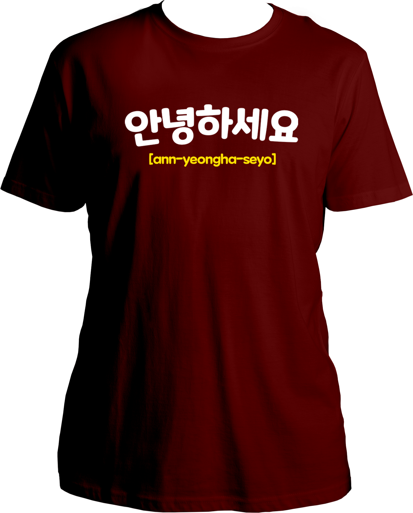 "Get your K-pop on in style with our "Annyeonghaseyo" tee! Say hello in Korean while showing off your love for Korean culture and music. Perfect for any kpop fan, this unisex t-shirt is truly fabulous. (Korean language not required, but a love for all things Korean is a must!)