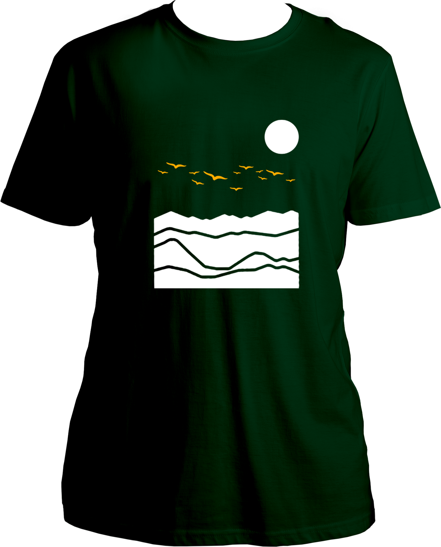 Take your next mountain-trip with style in our Mountain Birds Unisex T-Shirts. Perfect for trekking, hill travel, or just enjoying the view, these shirts are designed just for you. Get ready for your next adventure!