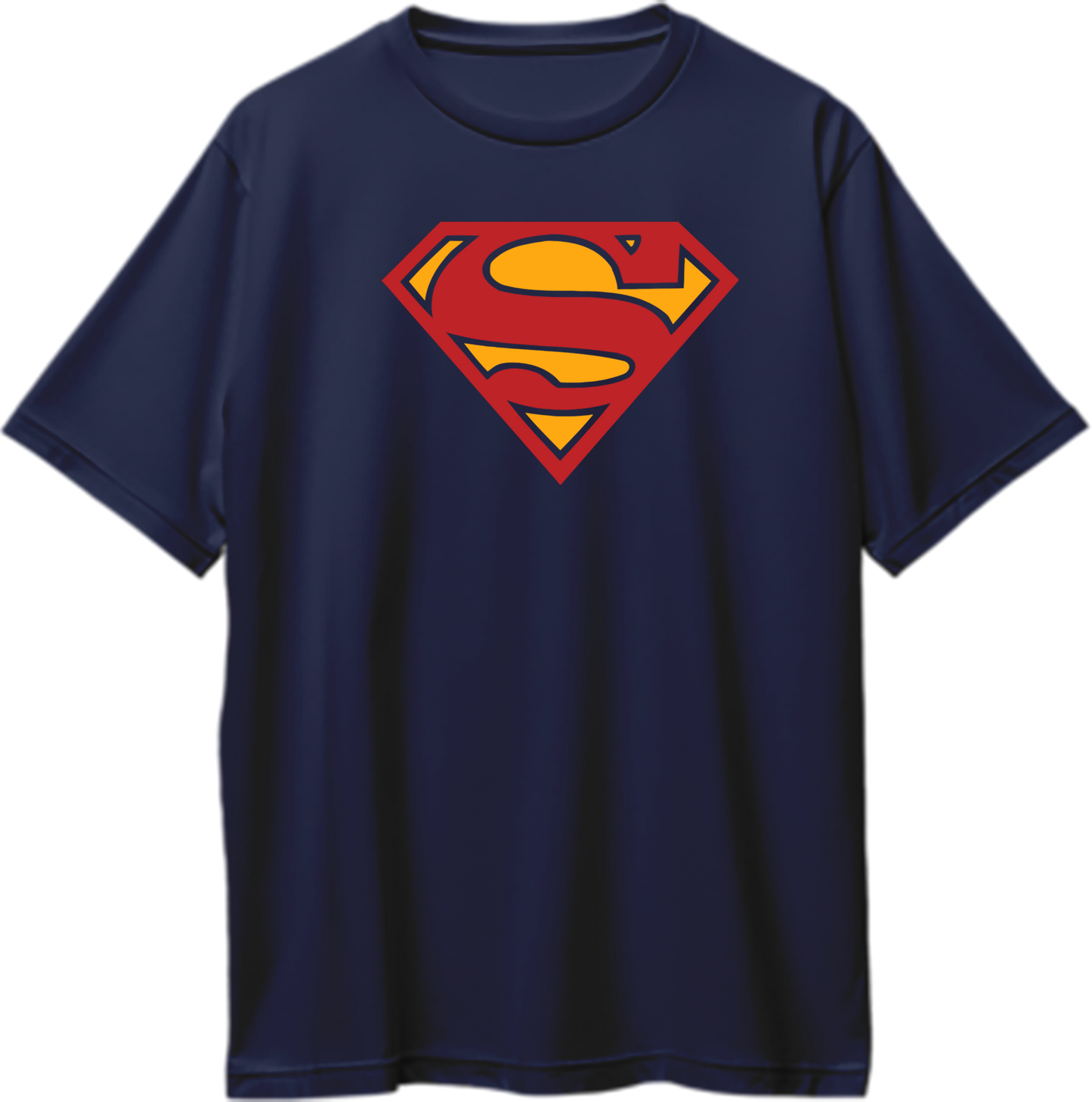  "Oversized unisex t-shirt featuring a large 'S' logo representing a powerful superhero, pop culture-inspired apparel for fans."