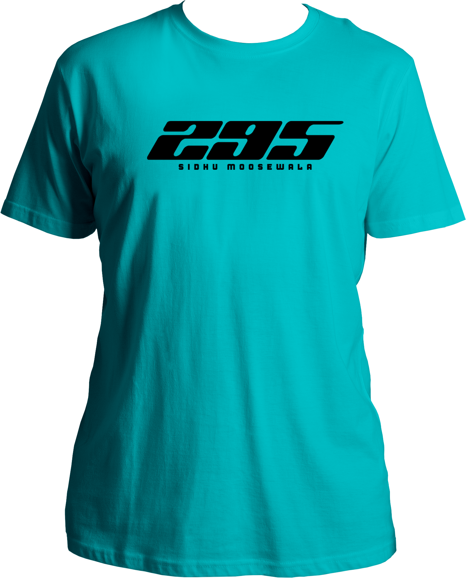 295 moosewala inspired aqua blue unisex t shirt punjabi fan merch