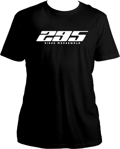 295 moosewala inspired black unisex t shirt punjabi fan merch
