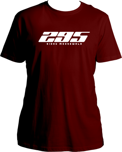 295 moosewala inspired maroon unisex t shirt punjabi fan merch