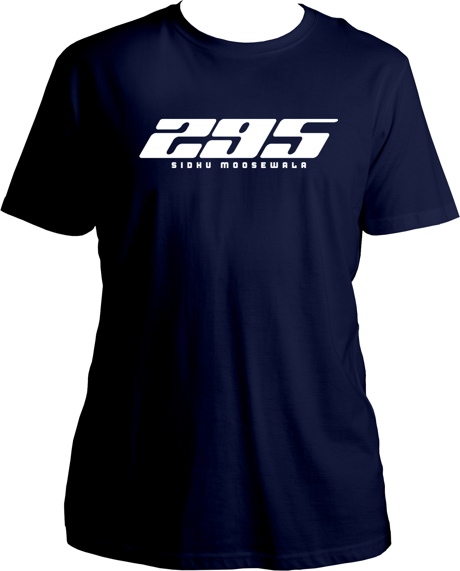 295 moosewala inspired navy blue unisex t shirt punjabi fan merch