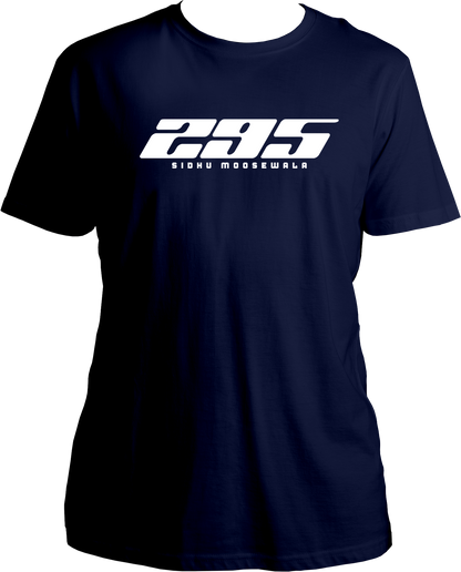 295 moosewala inspired navy blue unisex t shirt punjabi fan merch