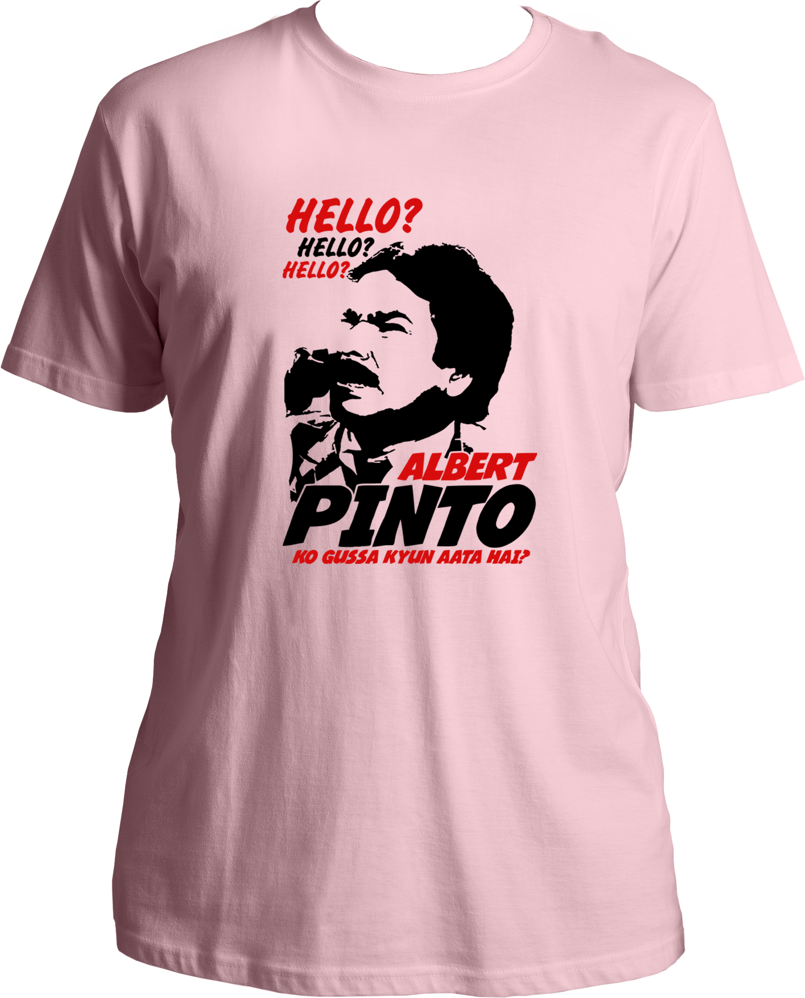 Introducing Albert Pinto's unisex t-shirt: made with pure cotton and featuring Satish Kaushi's legendary dialogue, it's perfect for fans of the veteran actor! Show your love and have some fun. The lightweight cotton blend fabric is easy to wear and breathe, allowing for all-day comfort. Plus, the unique design is sure to spark conversations among your friends and family.