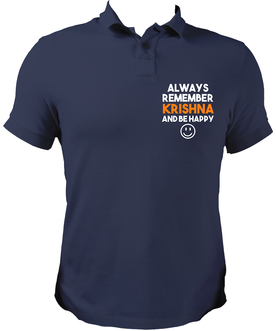 Always Remember Krishna Unisex Polo