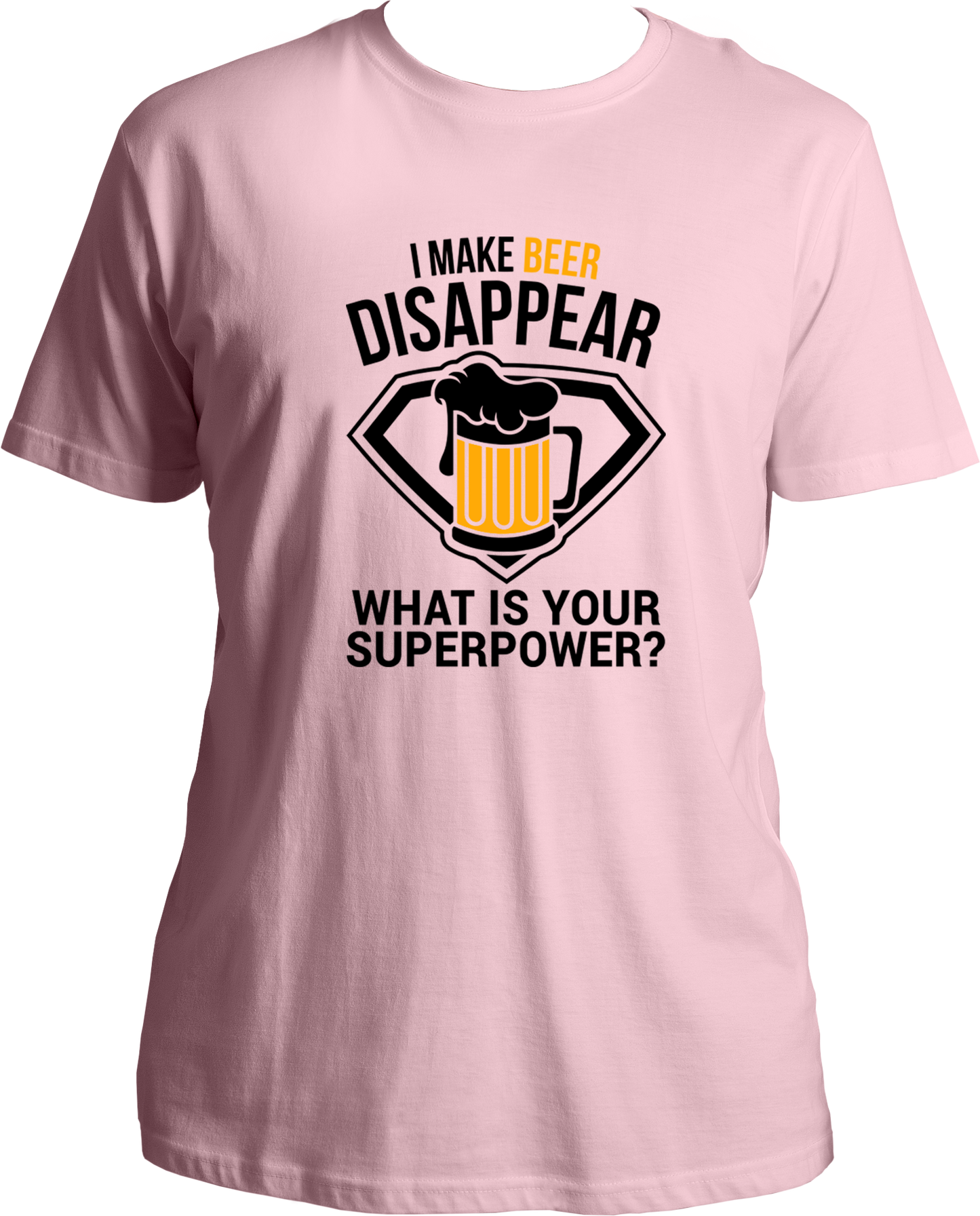Beer Power Unisex Round Neck T Shirt. T-Shirts for all the beer lovers.