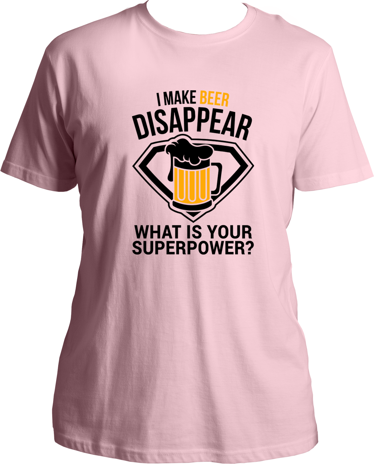Beer Power Unisex Round Neck T Shirt. T-Shirts for all the beer lovers.