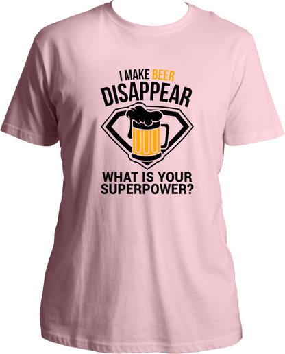 Beer Power Unisex Round Neck T Shirt. T-Shirts for all the beer lovers.
