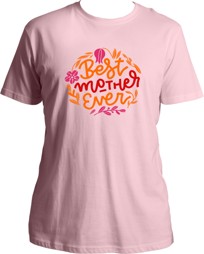 best mother ever unisex baby pink t shirt gift for mom mothers day tee