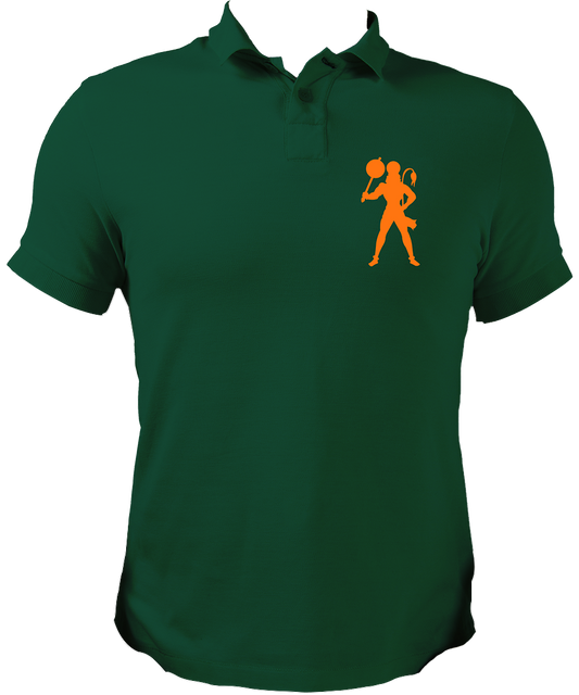 Bajrangbali Dark Green collar neck polo t-shirt from Garrari.