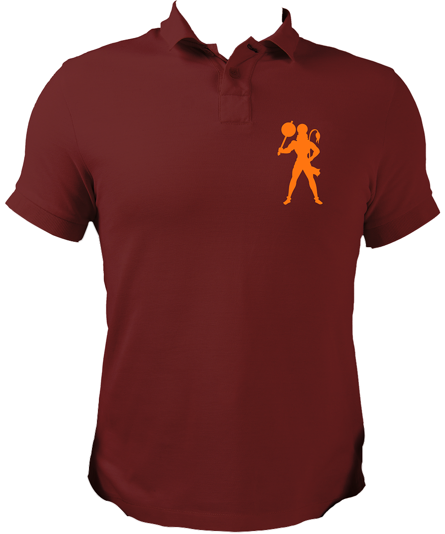 Bajrangbali Maroon collar neck polo t-shirt from Garrari.