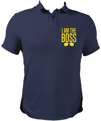 I am the boss Collar Neck Polo T-Shirt form garrari