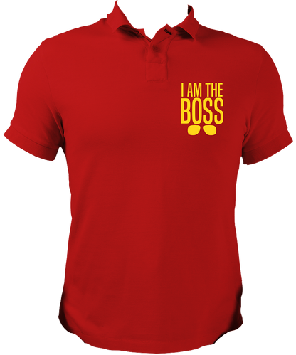 I am the boss Collar Neck Polo T-Shirt form garrari