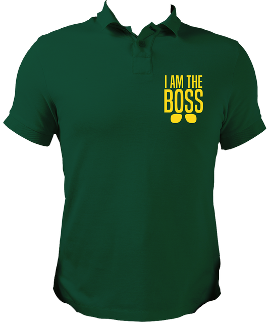 I am the boss Collar Neck Polo T-Shirt form garrari