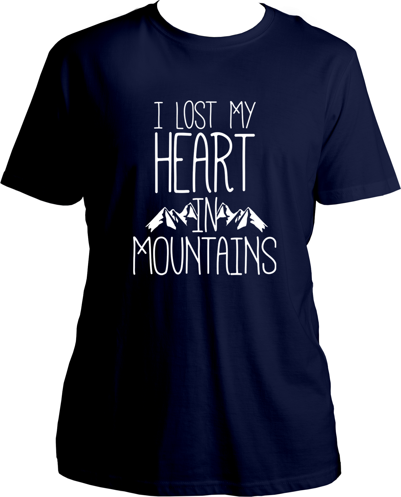 I Lost My Heart in Mountains Unisex Round Neck Cotton T-Shirt from Garrari. 