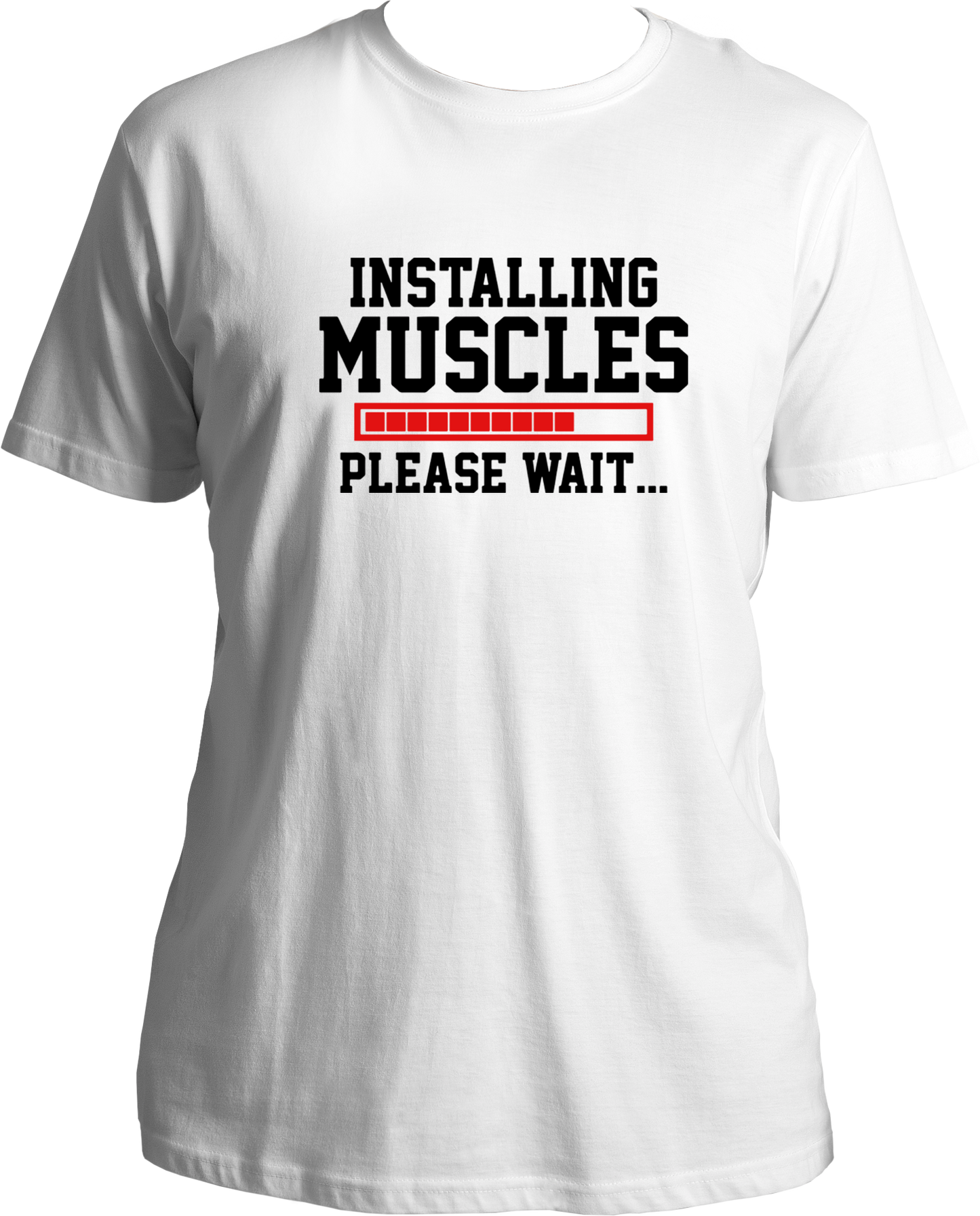 Installing Muscles Unisex T-Shirts