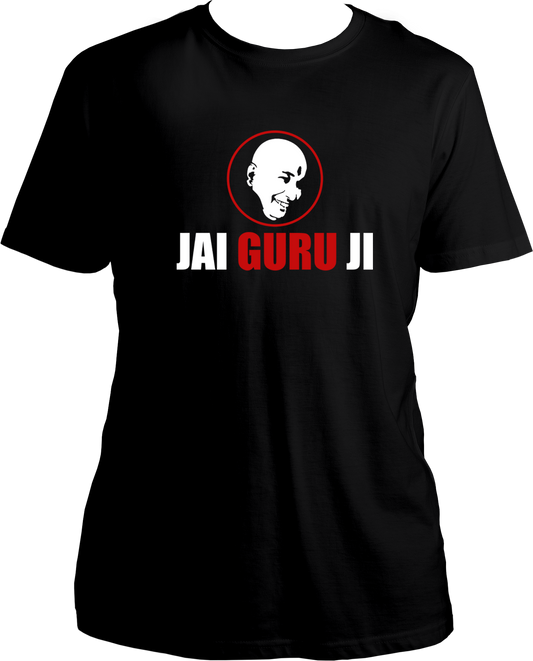 This Guru Ji Unisex T-Shirt is crafted from pure cotton for a comfortable devotion. Soft and smooth, it's perfect for the Guruji Sangat. So make it a part of your wardrobe and be content!
