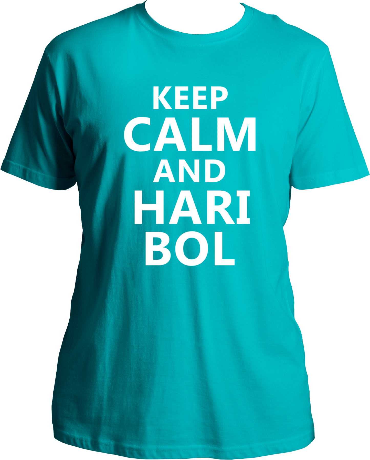 Keep Calm and Hari Bol. Wear this amazing Bhagwan Krishna t-shirt if you love Krishna. Radhe Radhe!