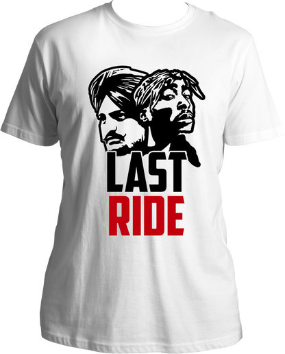 Last Ride Sidhu Moose Wala inspired white unisex T-shirt