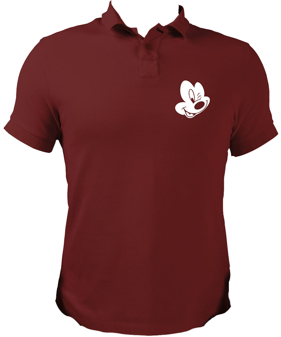 Mouse Face Unisex Polo