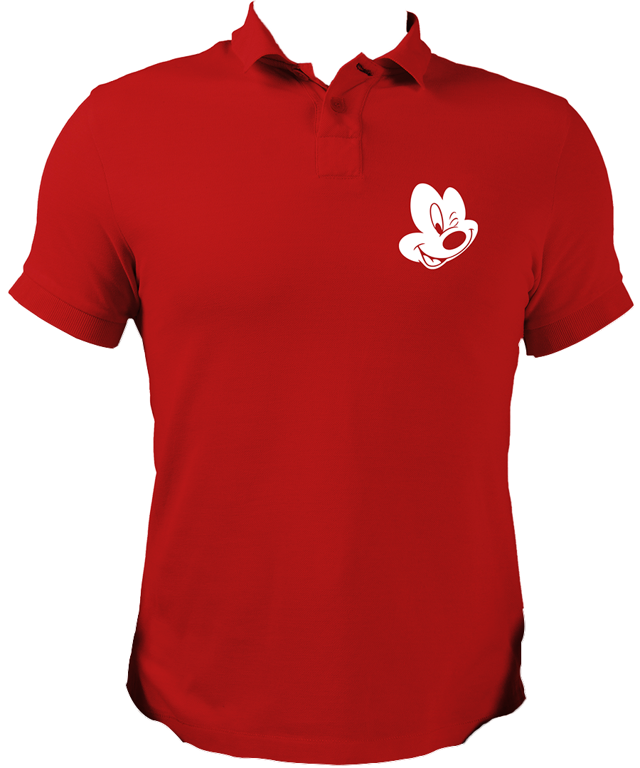 Mouse Face Unisex Polo
