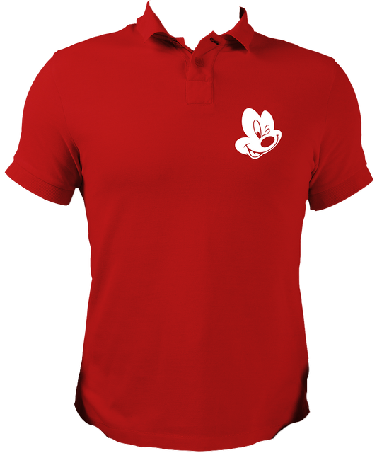 Mouse Face Unisex Polo