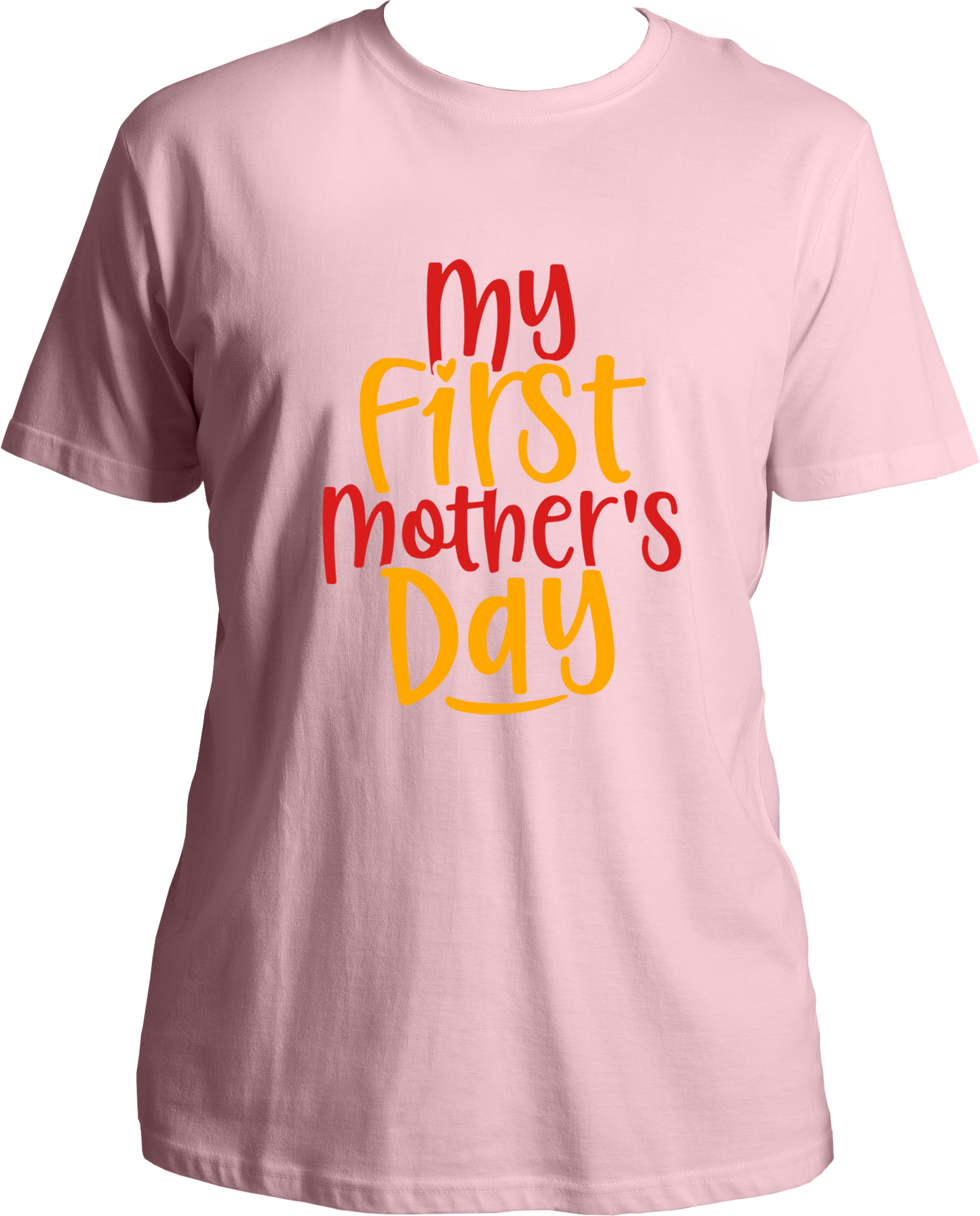 Celebrate your first Mother's Day with a special gift! Make the day special with one of our unique t-shirts, designed specifically for moms celebrating their inaugural Mother's Day. Give a personalized touch and make your first Mother's Day a memorable one. Each t-shirt is crafted with comfort and quality in mind, featuring soft, breathable materials for maximum comfort. These t-shirts are sure to make the perfect statement on the big day.
