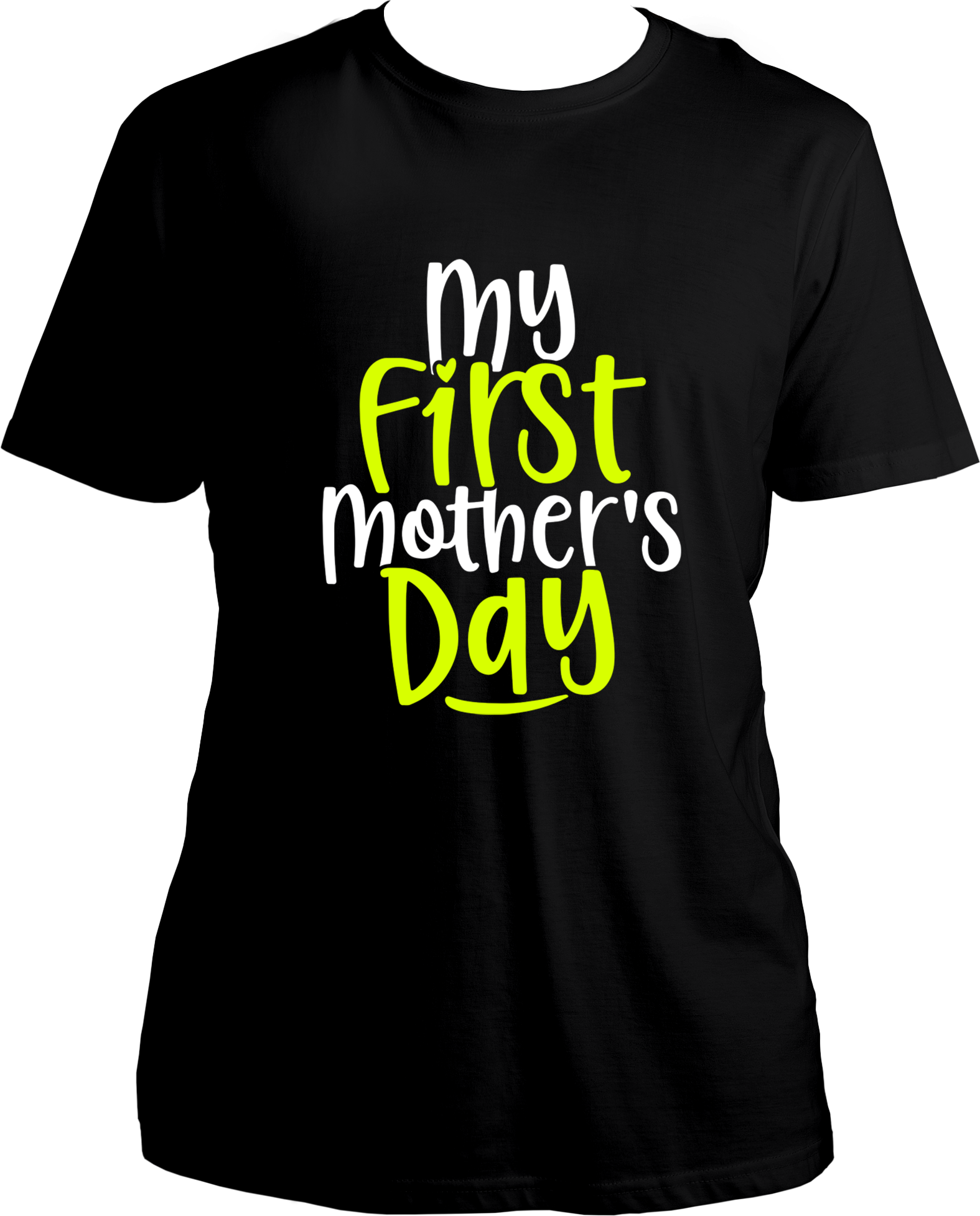Celebrate your first Mother's Day with a special gift! Make the day special with one of our unique t-shirts, designed specifically for moms celebrating their inaugural Mother's Day. Give a personalized touch and make your first Mother's Day a memorable one. Each t-shirt is crafted with comfort and quality in mind, featuring soft, breathable materials for maximum comfort. These t-shirts are sure to make the perfect statement on the big day.