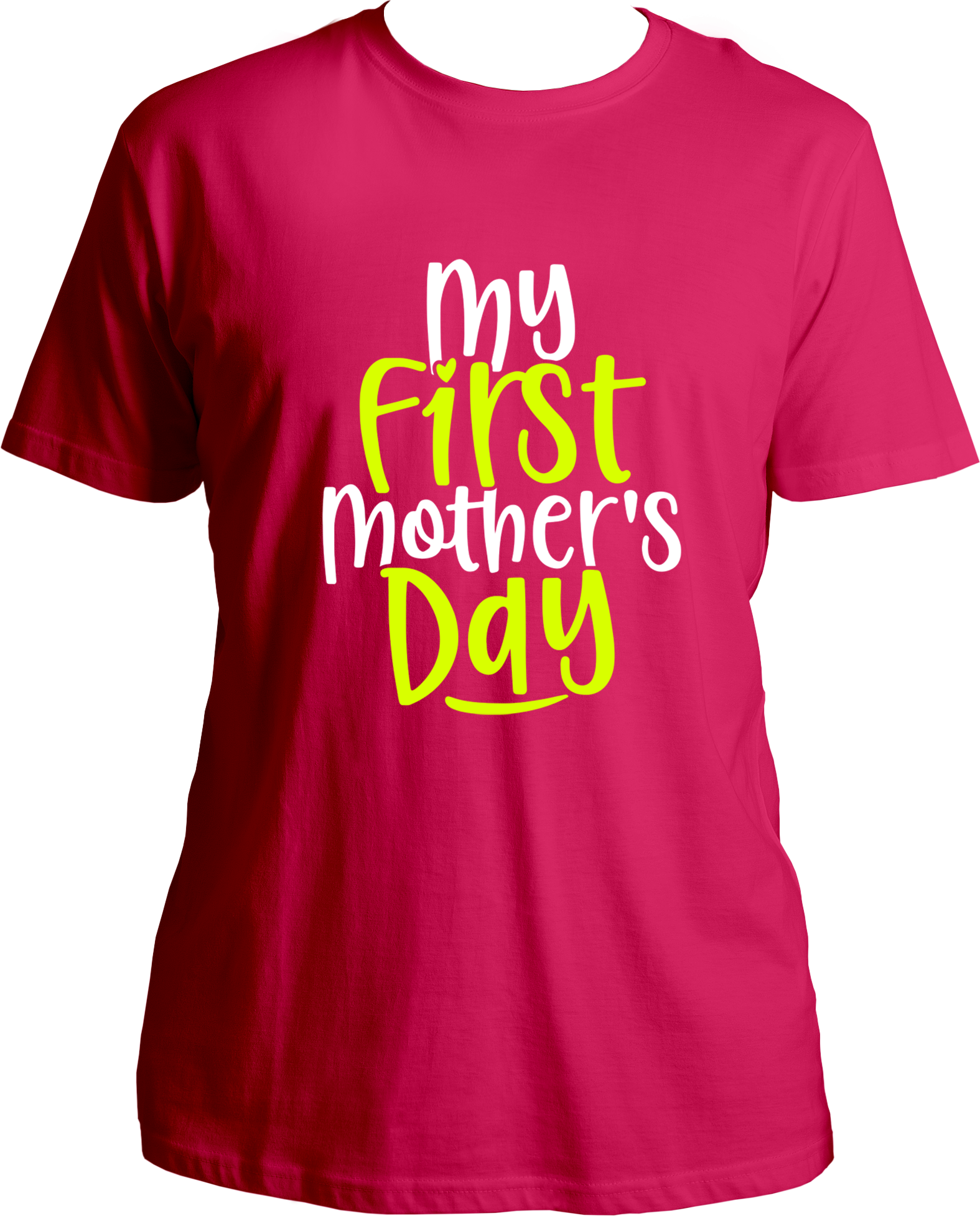 Celebrate your first Mother's Day with a special gift! Make the day special with one of our unique t-shirts, designed specifically for moms celebrating their inaugural Mother's Day. Give a personalized touch and make your first Mother's Day a memorable one. Each t-shirt is crafted with comfort and quality in mind, featuring soft, breathable materials for maximum comfort. These t-shirts are sure to make the perfect statement on the big day.