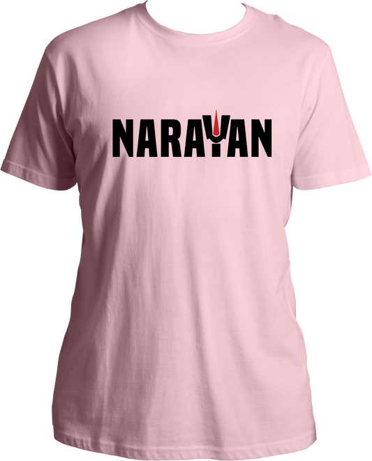 Introducing Narayan Unisex T-Shirts, featuring an artistic rendering of Bhagwan Vishnu. Get ready to re-connect with your spiritual side through these divinely fashionable tees! With a super-soft feel and a vibrant print, it's sure to be your new favorite pick