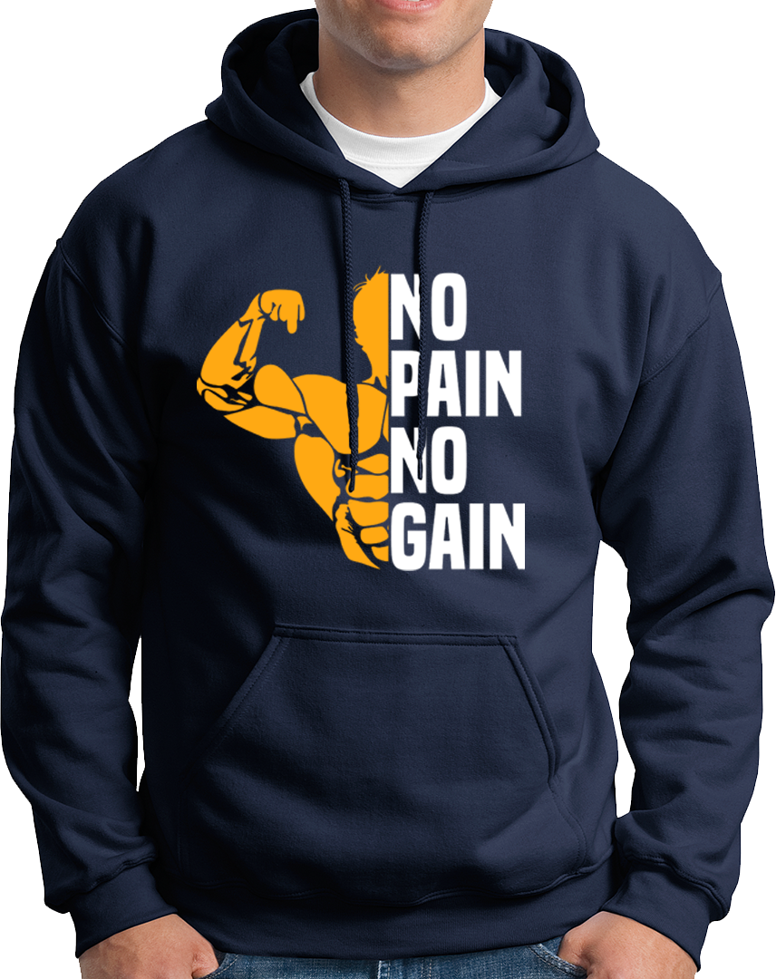 No pain best sale no gain hoodie