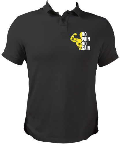 No Pain No Gain Unisex Polo