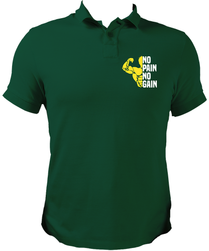 No Pain No Gain Unisex Polo